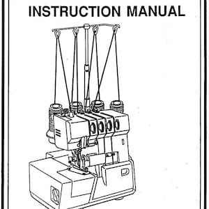 Riccar 601 Ruby RL634DE 706 806 706 806 712 712A 715 729 729E 733E Sewing Machine Instruction Manual PDF Vintage PDF Instant Download User