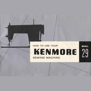 Sears Kenmore 29 358.290 Deluxe Zig Zag Macchina da cucire Manuale Modello PDF Download immediato Retro Scan