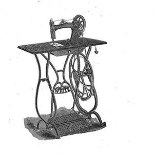 White 11 Rotary Rotary Electric Treadle Vibrating Shuttle Sewing Machine Manual PDF The Art of Sewing And Dress Creation Instant Download