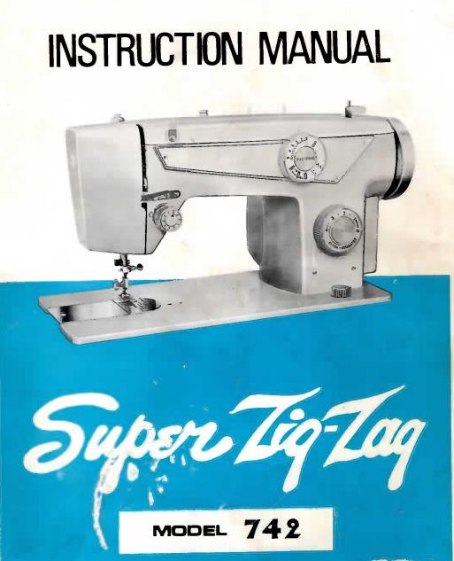Dial N Sew 742 Zig Zag Sewing Machine Manual PDF Download Vintage