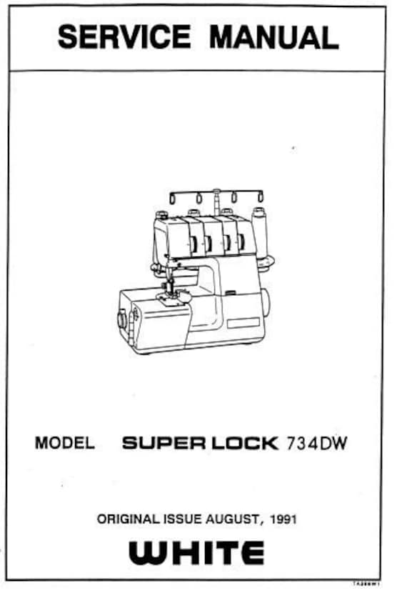 White Superlock 206, 208, 228, 734 & 734D 734DW Overlocker Serger