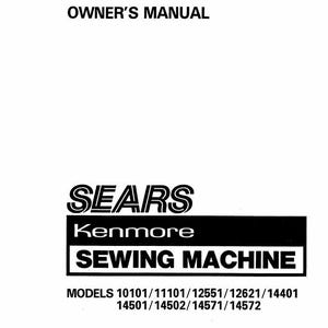 Sears Kenmore 158 14401 14502 Sewing Machine Manual Model Fix Repair PDF Download Instant Download Retro Scan