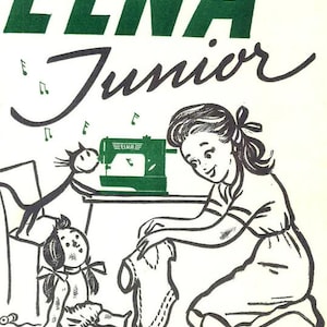 Elna Junior Sewing Machine Service Instruction Manuals Supermatic Parts List PDF Bundle Download Vintage Manual Oiling PDF