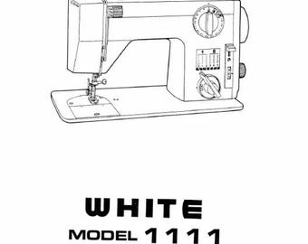White 1111 1766 Sewing Machine Service Instruction Manual Vintage PDF Download- Complete User Guide