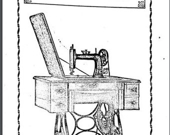Manual de instrucciones de la máquina de coser New Home B Pedal (PDF) Descarga instantánea del folleto Vintage