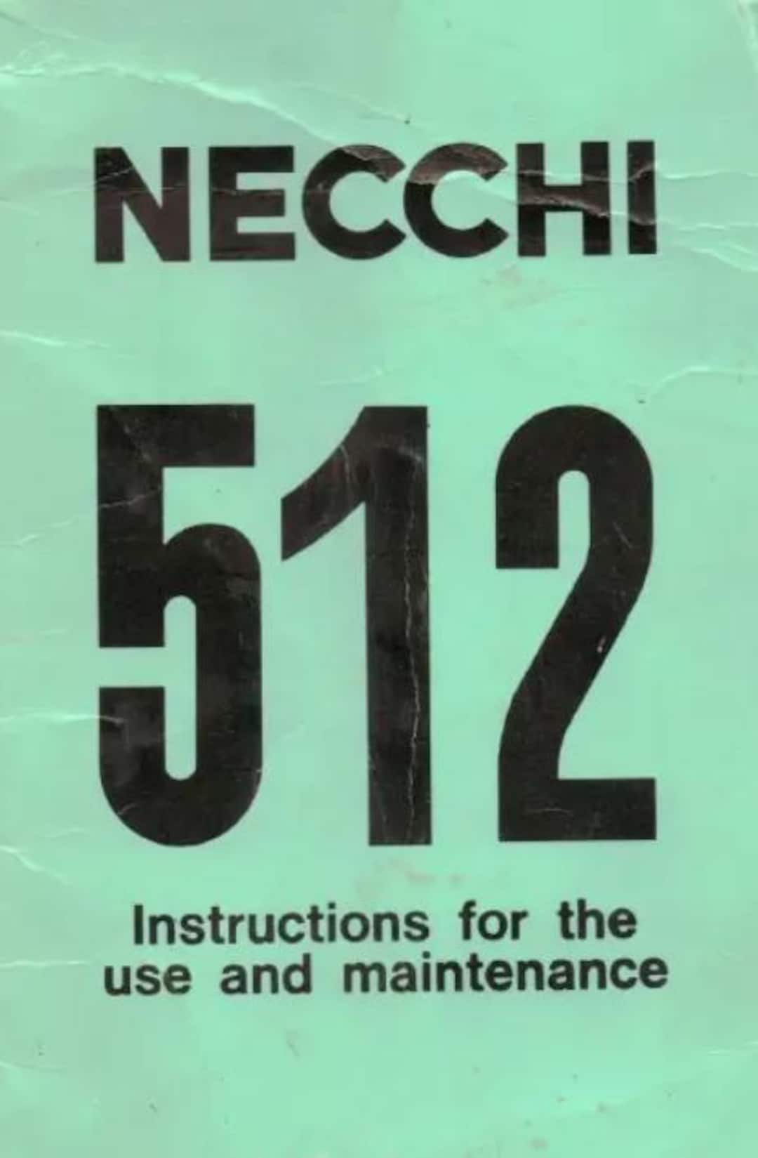 Necchi Supernova 512 535 536 537 Julia 534 Manual Sewing Machine