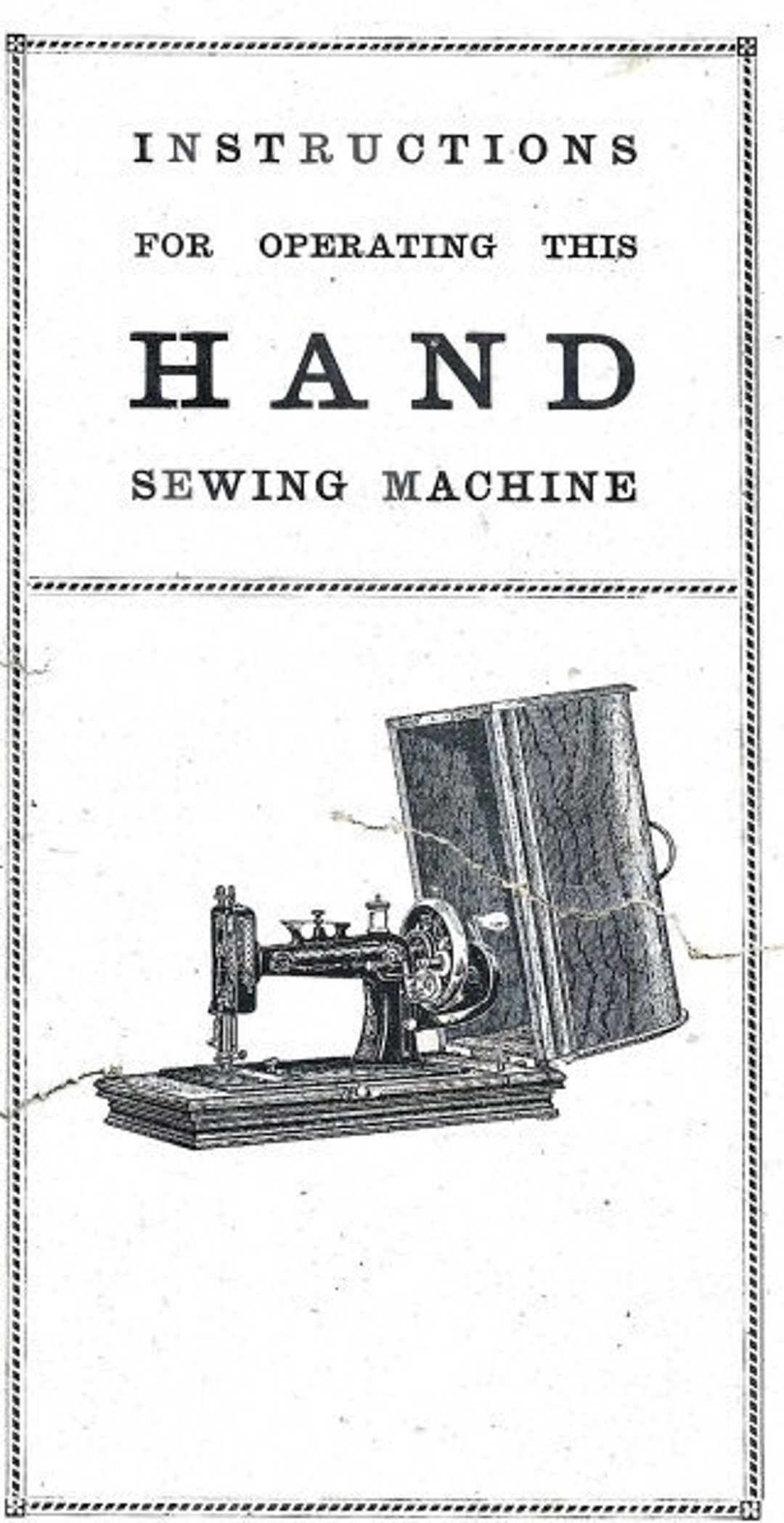 New Home New National Hand Crank Sewing Machine Treadle Manual Pdf ...