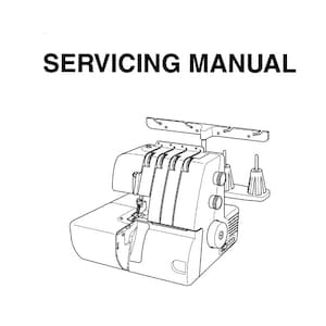 Brother Serger Service Manual L0709245 Plus Techniques Overlocker Machine Decorative Serging stitches, lace edging guide Instant Download