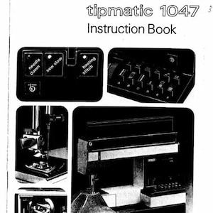 Pfaff Tiptronic 1029 1047 1067 1069 1147 Sewing Machine PDF Service Instruction Manuals in English Instant Download User Guide