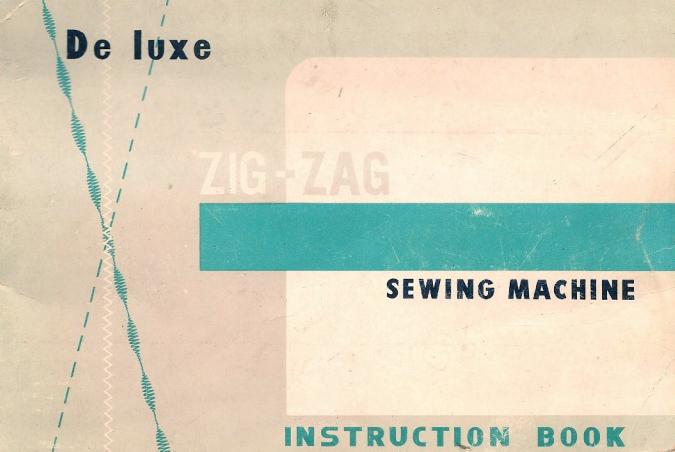 Universal MZB Deluxe De Luxe Zig Zag Sewing Machine PDF Vintage