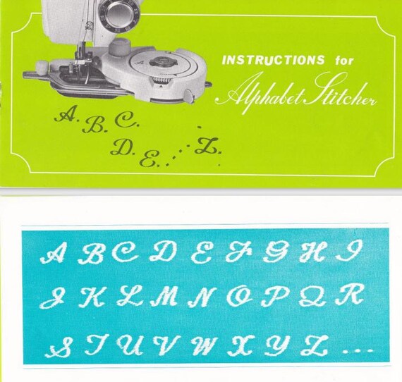 Sears Kenmore Janome Alphabet Stitcher Cam Sewing Machine