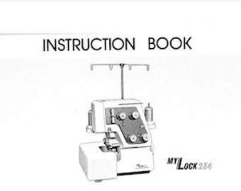 Janome MyLock 234 234D Overlocker Serger Sewing Instruction Manual Vintage PDF Download User Manual Complete User Guide Instant Download