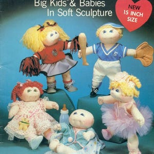 44 Cabbage Patch 15" 16" Bambola di stoffa morbida scultura Modello Vestiti Acconciature Camicia da notte da baseball Pigiama Natale Kimono Abito anni '80 PDF Download immediato