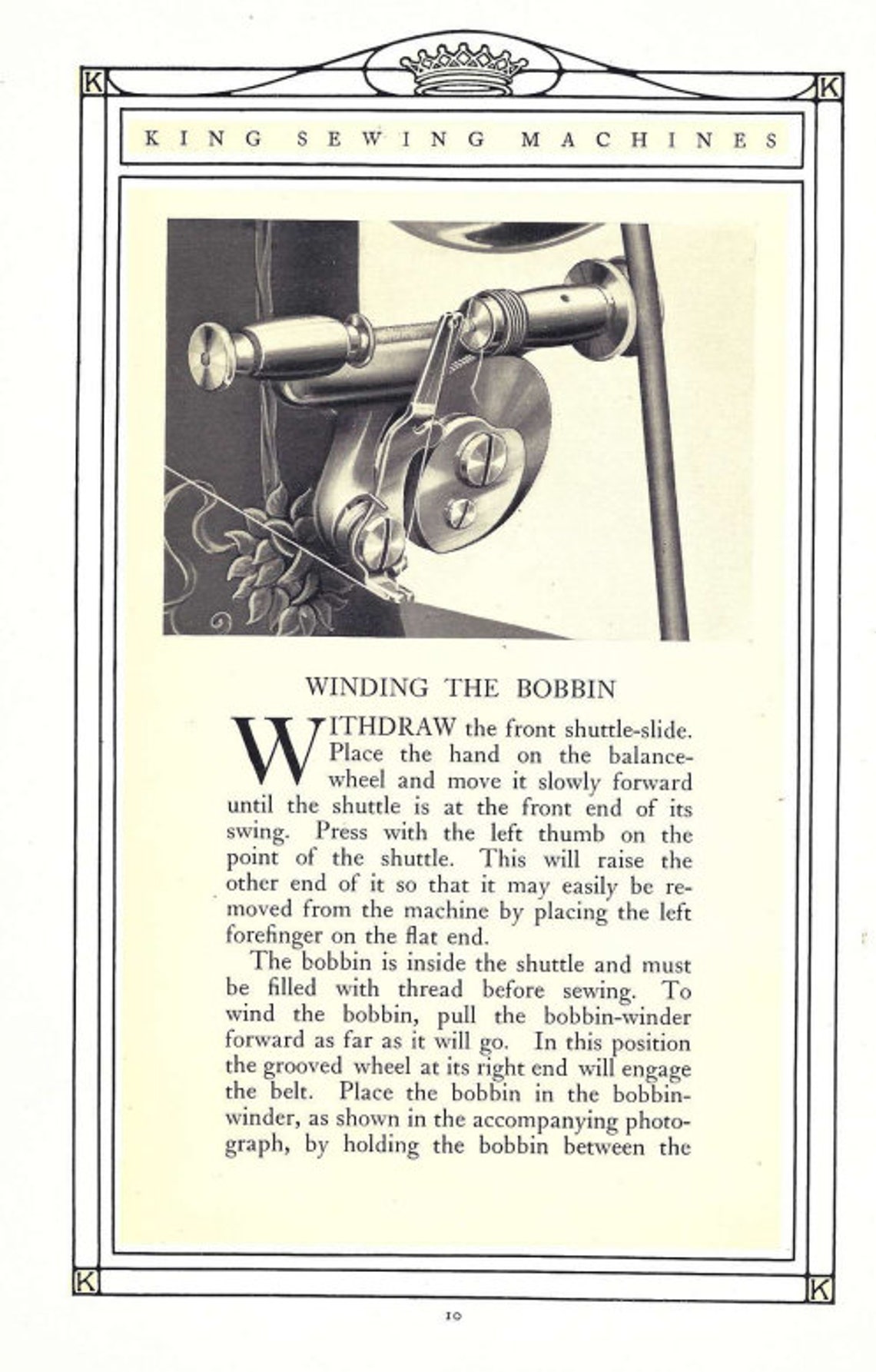 King Sewing Treadle Foot Powered Sewing Machines Manual Pdf Download ...