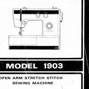 Montgomery Ward 1903 1953C Open Arm Stretch Zig Zag Sewing Machine Model Sewing Machine Manual Vintage PDF Download User Manual