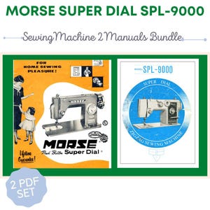 Morse Super Dial Zig Zag SPL-9000 Macchina da cucire Manuale PDF Download Vintage PDF Download Manuale utente - Guida utente completa