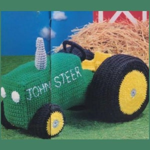 10+ gehaakte tractor vrachtwagen speelgoed herfst eerlijke patronen ridder muur opknoping Aran gebreide baby herfst Afghaanse portemonnee kussen hoed bundel pdf-download