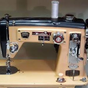 Manuale di istruzioni vintage per la macchina da cucire a zig-zag Brother Atlas Select-O-Matic