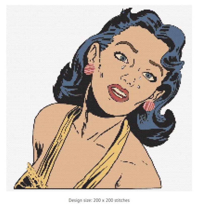 Crying Feminist Pop Art Wall Art Superhero Comic Strip Style Cosplay