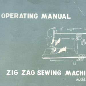 Domestic White 9950 White 9951 Viking Zig Zag Sewing Machine Manual PDF Download Vintage PDF Download User Manual - Complete User Guide