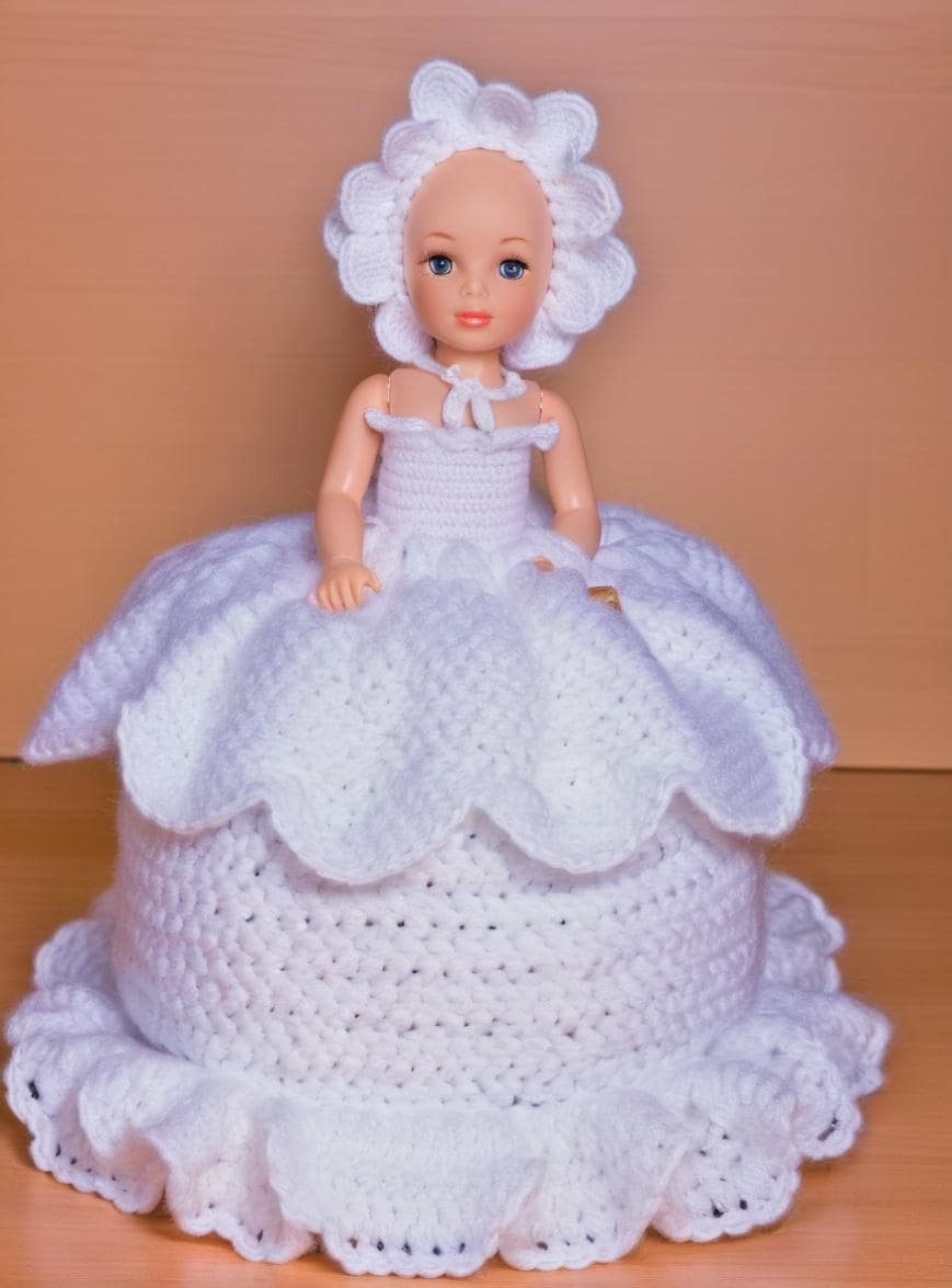 crochet toilet paper dress Crochet Toilet Paper Cozy, Barbie Doll Dress, Nostalgic Decor, TP Cover, Gift 4 Hostess, Housewarmin