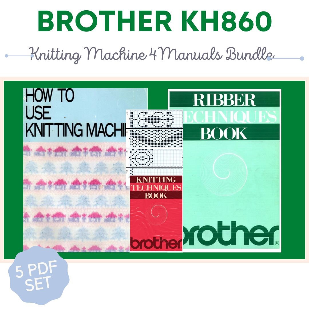 KH860 KH-860 Knitting Machine Instruction Manual With Lessons Beginners ...