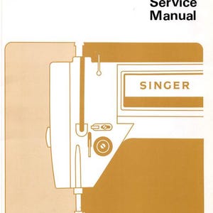 Peut inclure: Manuel d'entretien pour une machine à coudre Singer 591. La couverture présente un dessin au trait blanc de la machine sur un fond beige. Le logo Singer est en haut à gauche, avec "591 Service Manual" en texte noir.