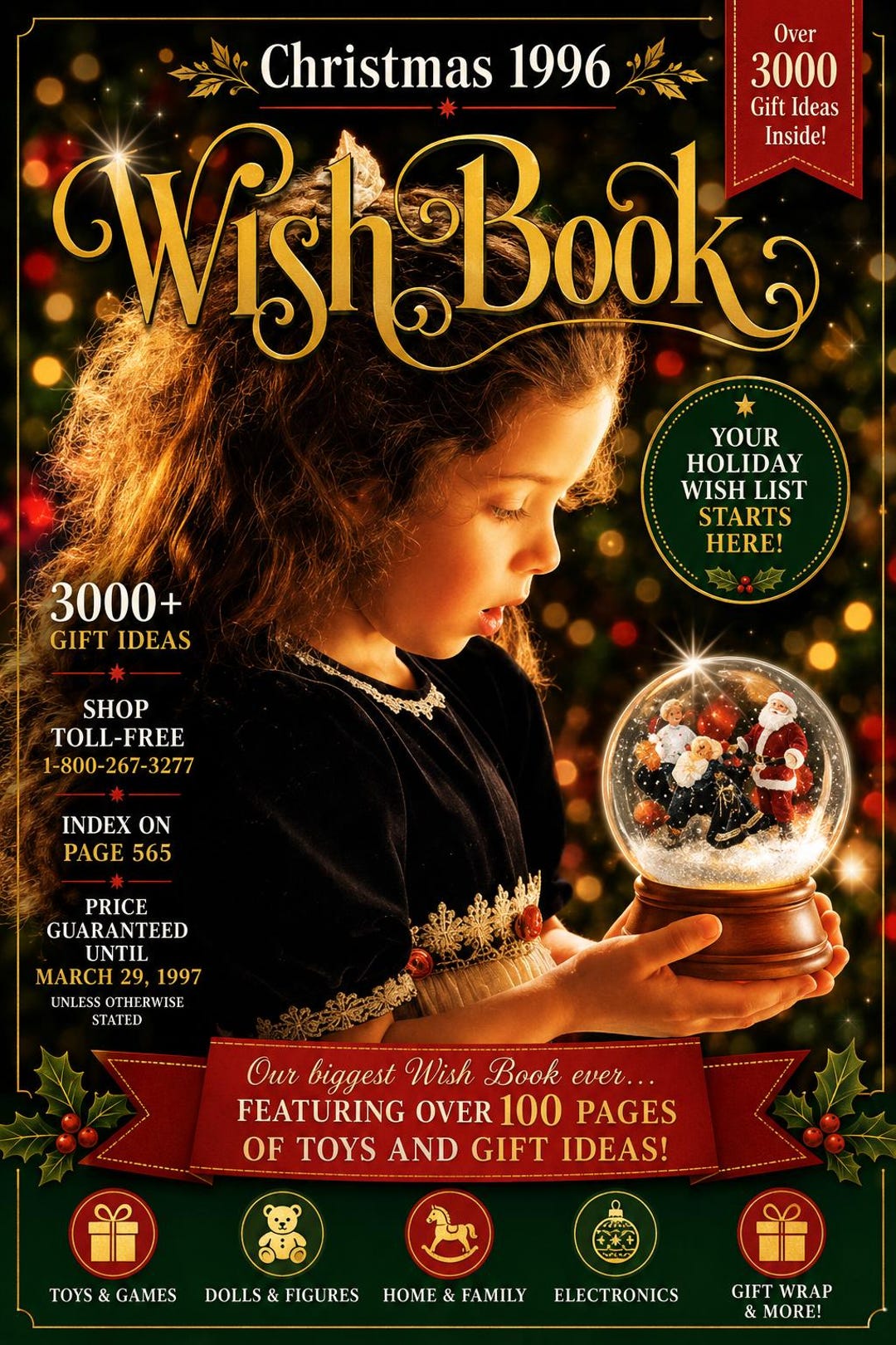 1996 Sears Christmas Catalog Toy Wishbook PDF Vintage Digital