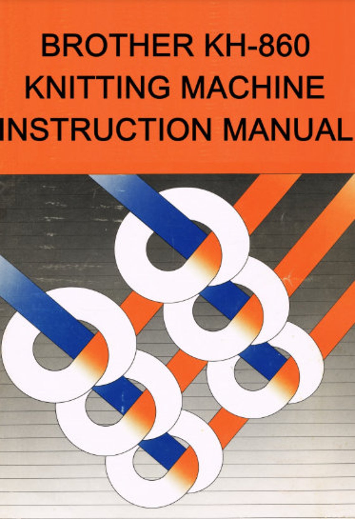 KH860 KH-860 Knitting Machine Instruction Manual With Lessons Beginners ...