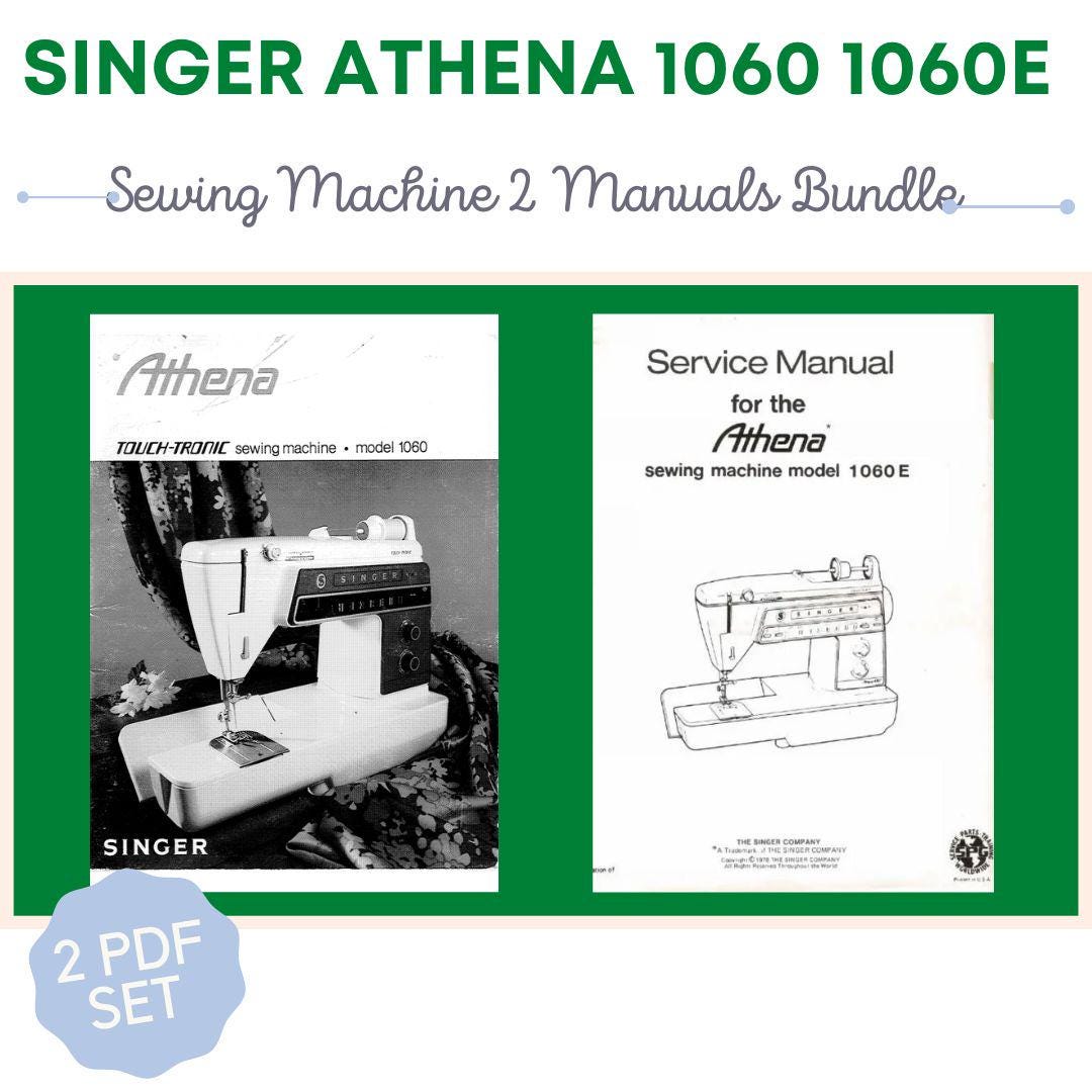 Singer Athena 1060 1060E Touch Tronic Sewing Machine Vintage