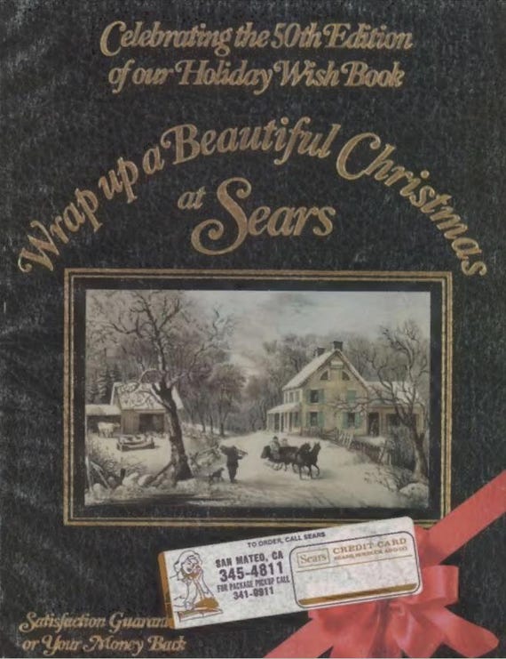 1982 Sears Christmas Catalog Wish List Wishbook PDF Vintage
