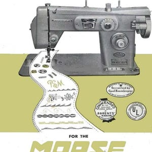 Morse Fotomatic IV 4400 4300 4100 ZZ TZ5 Push Button Zig Zag Sewing Machine Manuals PDF Bundle Vintage User Manual Guide Instant Download