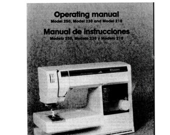 Husqvarna Viking 205 210 215 225 230 250 Madison Sewing Machine PDF Manual Vintage User Manual Complete User Guide Instant Download Retro
