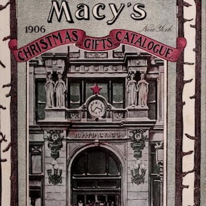 1906 Macys Weihnachtsgeschenke Spielzeug und 1911 Frühling Sommer Katalog Wunschliste PDF Sofortiger Download Sublimation Handwerk Junk Journals Scrapbooking