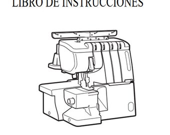 Janome Mylock 744D Overlocker PDF Manual de instrucciones en inglés