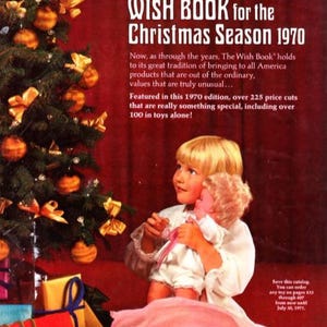 Catálogo de libros de deseos navideños de Sears de 1970, juguetes, PDF, descarga instantánea digital vintage, escaneo retro, sublimación, manualidades, revistas basura y álbumes de recortes
