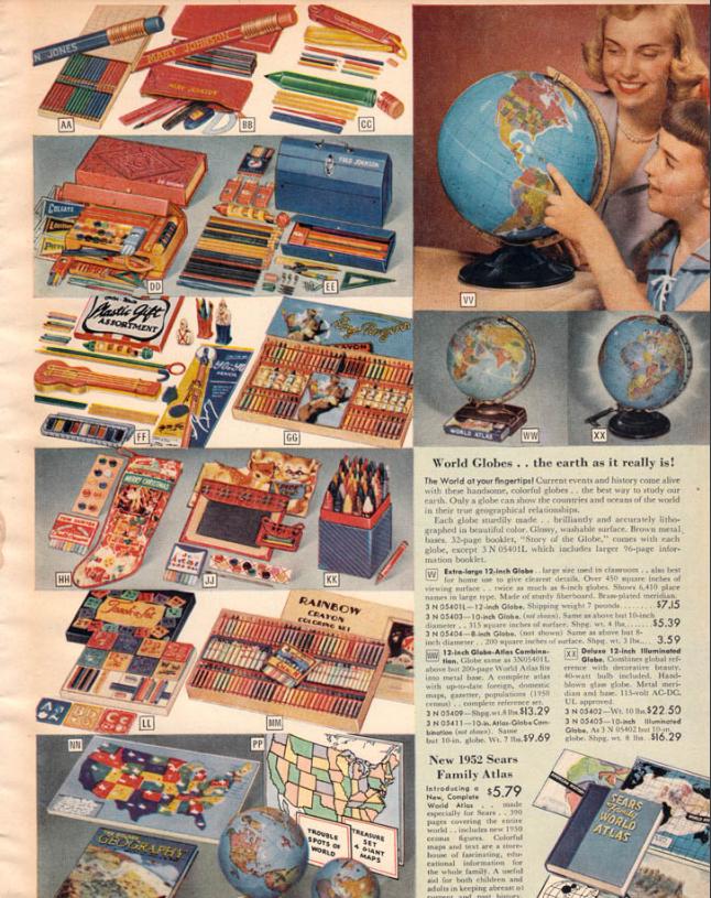 1952 Sears Christmas Catalog Toy Wish List Wishbook PDF Vintage