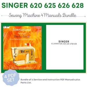 Singer 615U 620 625 626 628 Golden Touch and Sew 5817 Sewing Machine Service & Instruction Manuals Parts List English PDF Instant Download