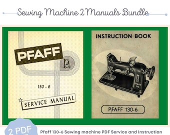 Pfaff 130-6 130-14-115 Sewing machine PDF Service Manual in English vintage PDF Download User Manual - Complete User Guide Instant Download