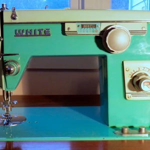 Domestic 6957 874 White 3954 DeLuxe De Luxe Automatic Zig Zag Sewing Machine Manual PDF Vintage Download User Manual Complete Guide