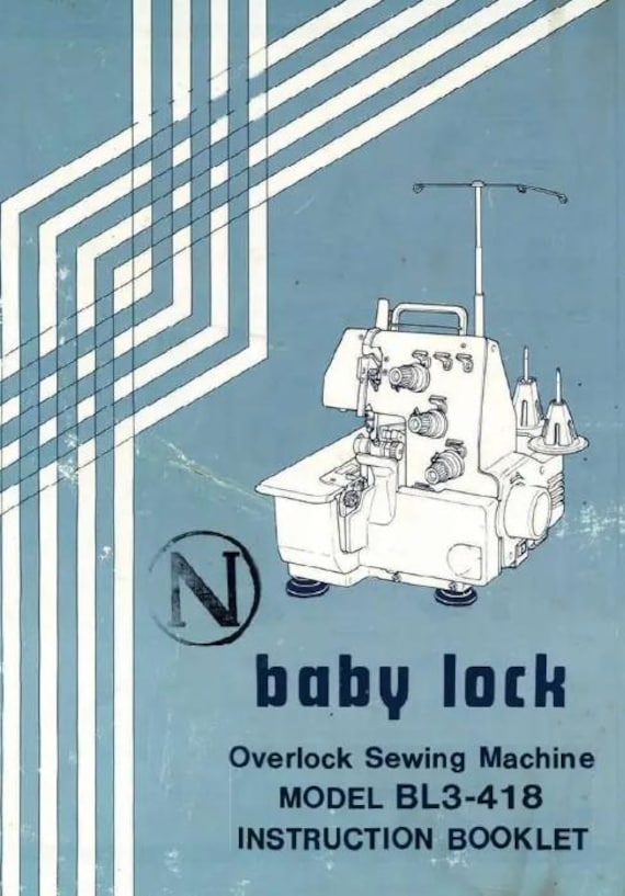 BabyLock モデル BL3-418 オーバーロックミシン / サージャー PDF 取扱 