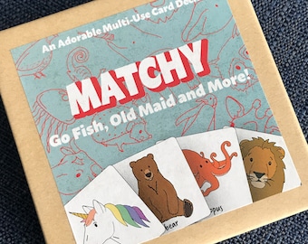 A-Z Animals Go-Fish | Memory-Style Card Game | for Preschoolers and Children** Great for Christmas Stockings** | ages 2-102