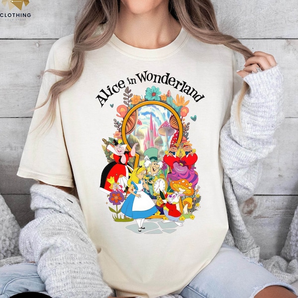 Disney Alice In Wonderland Shirt, Disney Alice Shirt, Disney Princess Shirt, Vintage Retro Alice Adventure Shirt, Disney World Disneyland