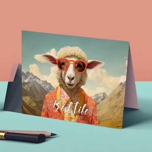 Cartão de felicitações JW, download digital 5x7, Melhor vida de todos os tempos, para impressão