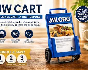 JW Ministry Cart – Lightweight Portable Field Service Cart – Perfect Gift