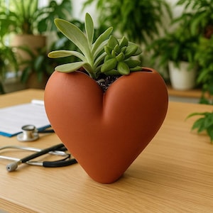 Heart-Shaped 3D Planter – Succulent Gift | Unique Handpicked Design