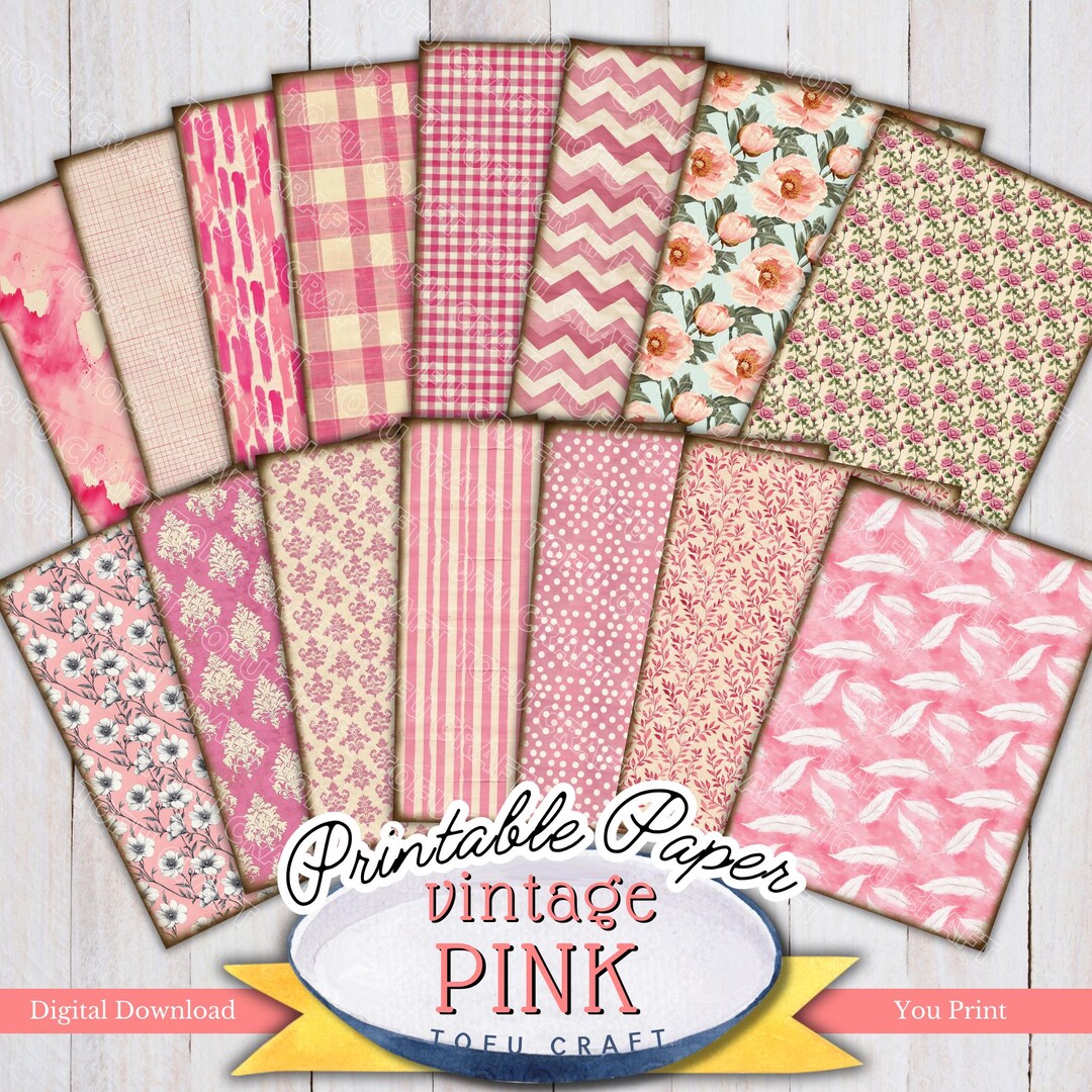 コラージュに☆ピンク　異素材ジャンクジャーナルに コラージュに☆ピンク 異素材ジャンクジャーナルに 瞬時にダウンロード