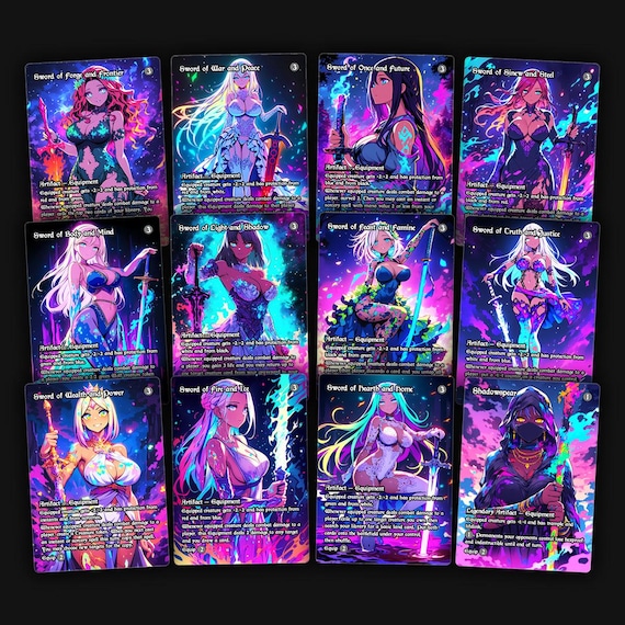 12 Mirran Swords | Anime Women | Premium EDH Proxy cards