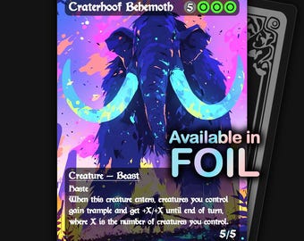 Craterhoof Behemoth | Premium Proxy card