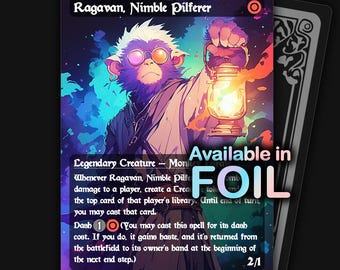 Ragavan, Nimble Pilferer | Premium Proxy card
